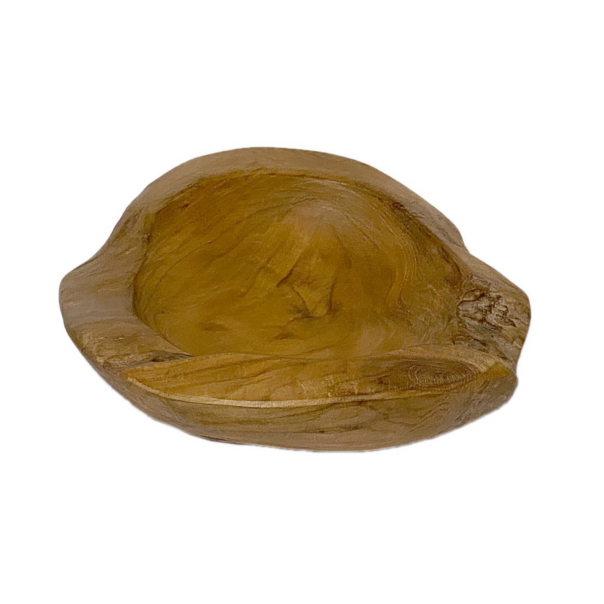 Teakholz Schale Ø 25 cm Einzigartiges Naturprodukt aus Wurzelholz