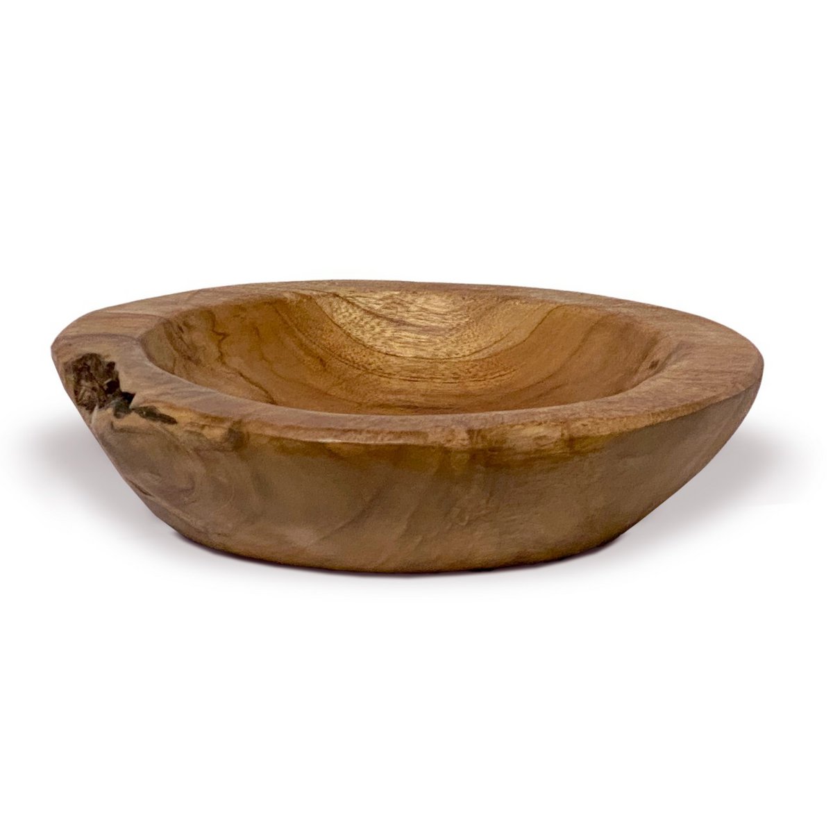 Teakholz Schale Ø 25 cm Einzigartiges Naturprodukt aus Wurzelholz