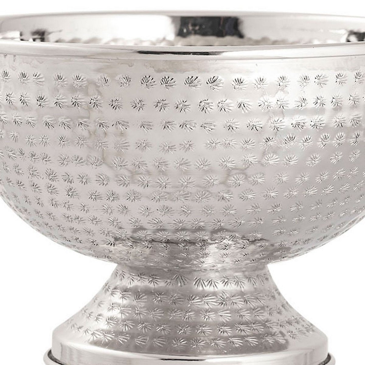 Flaschenkühler Weinkühler 4-teilig Metall ø 29 cm Sektkühler rund silber gold Eiskühler Champagner
