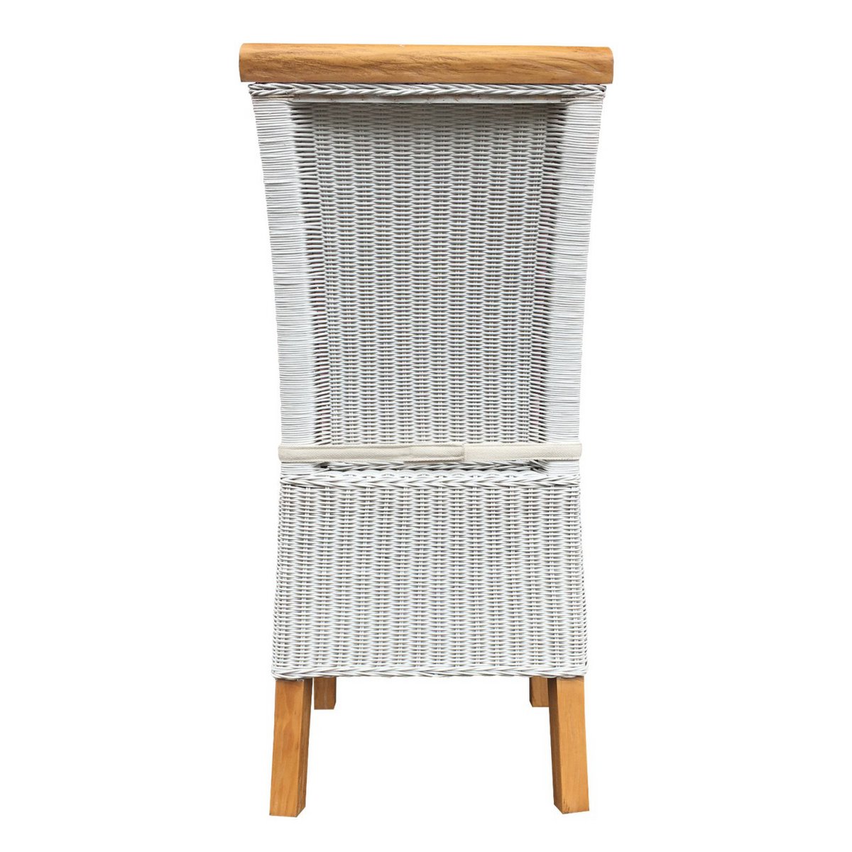 Esszimmer-Stühle Set Rattanstühle Perth 6 Stück Esstisch Stühle weiß Korbstühle nachhaltig