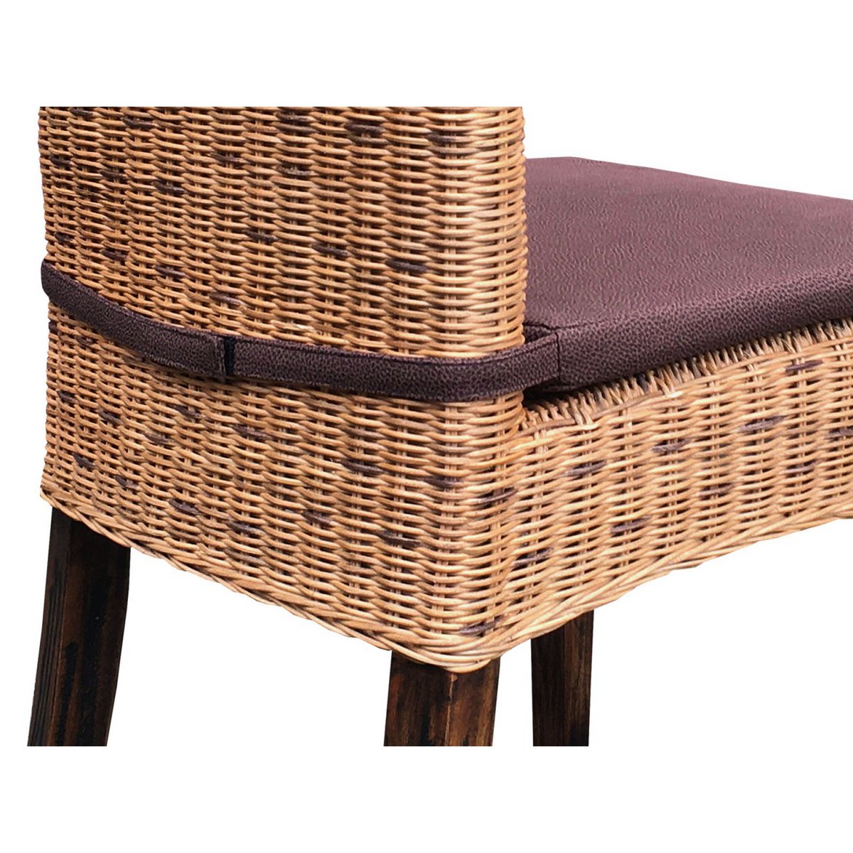 Esszimmer Stühle Rattanstühle Esstisch Stühle Wintergarten Cardine 4 Stück cabana Korbstühle