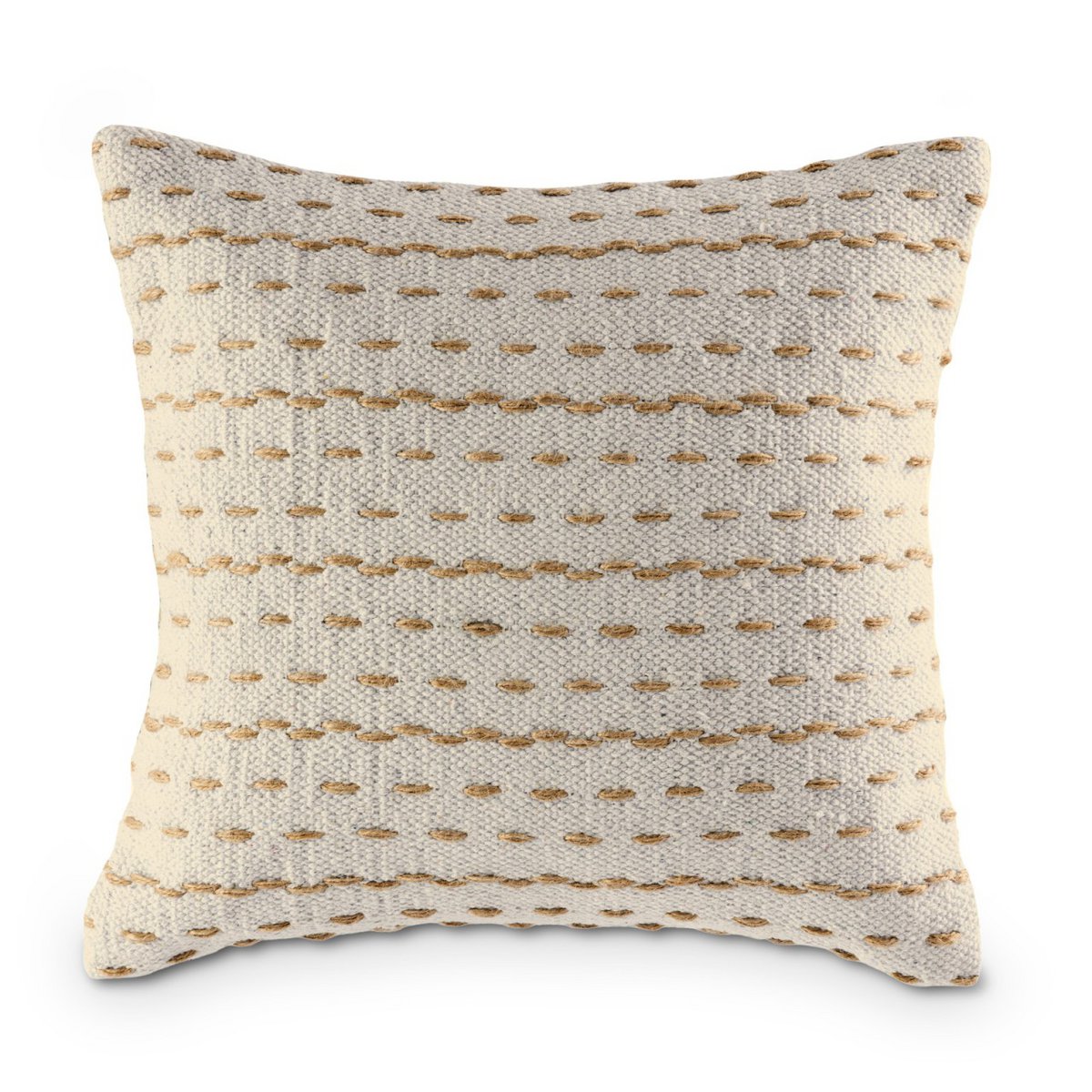 Zierkissen 40x40cm Dekokissen 12-teilig Set 2 x 6 VE Sofakissen Baumwolle u. Jute natur