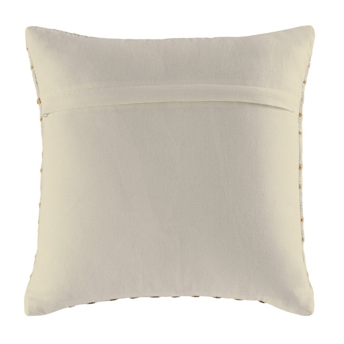 Zierkissen 40x40cm Set 2 Dekokissen Sofakissen Baumwolle u. Jute natur