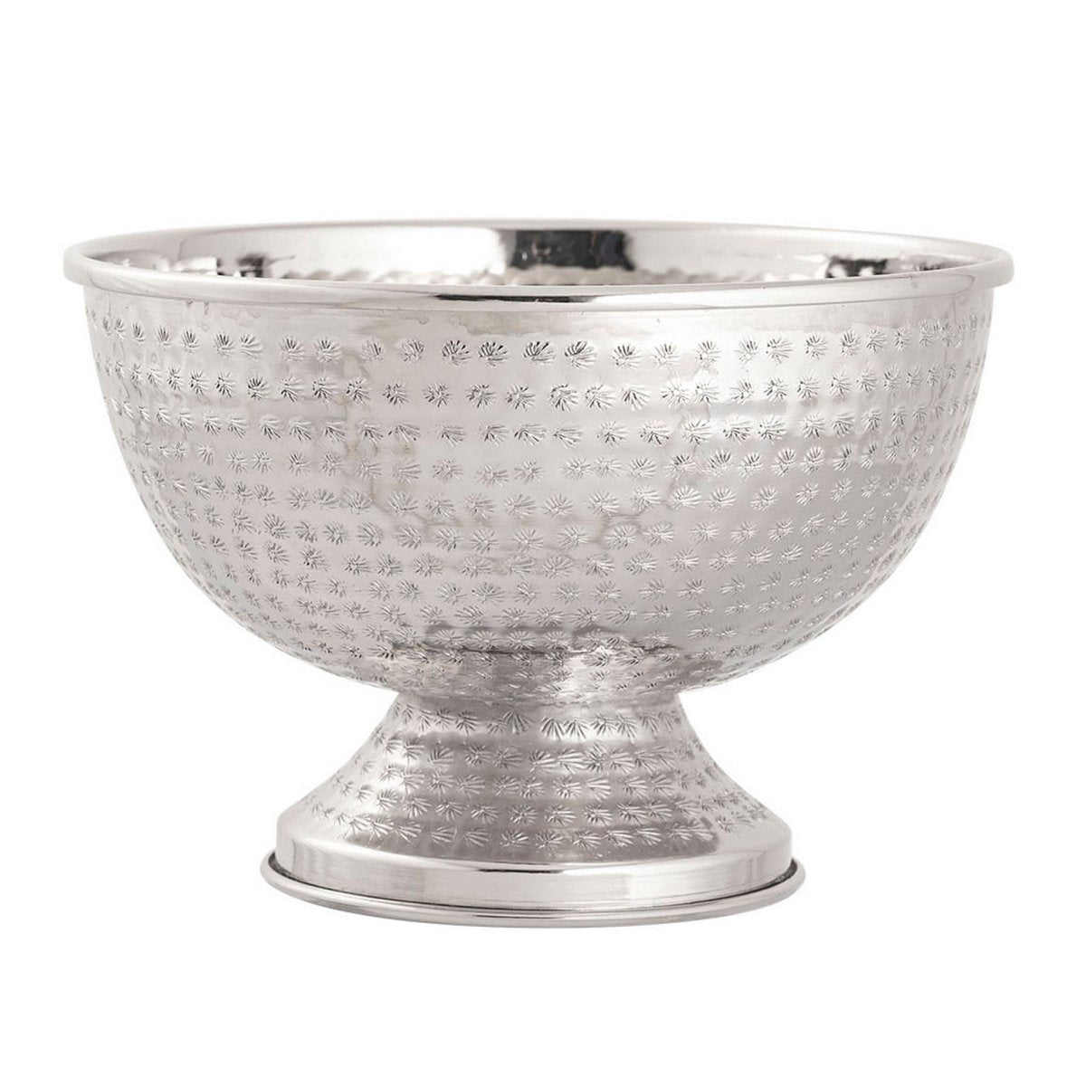 Flaschenkühler Weinkühler 4-teilig Metall ø 29 cm Sektkühler rund silber gold Eiskühler Champagner