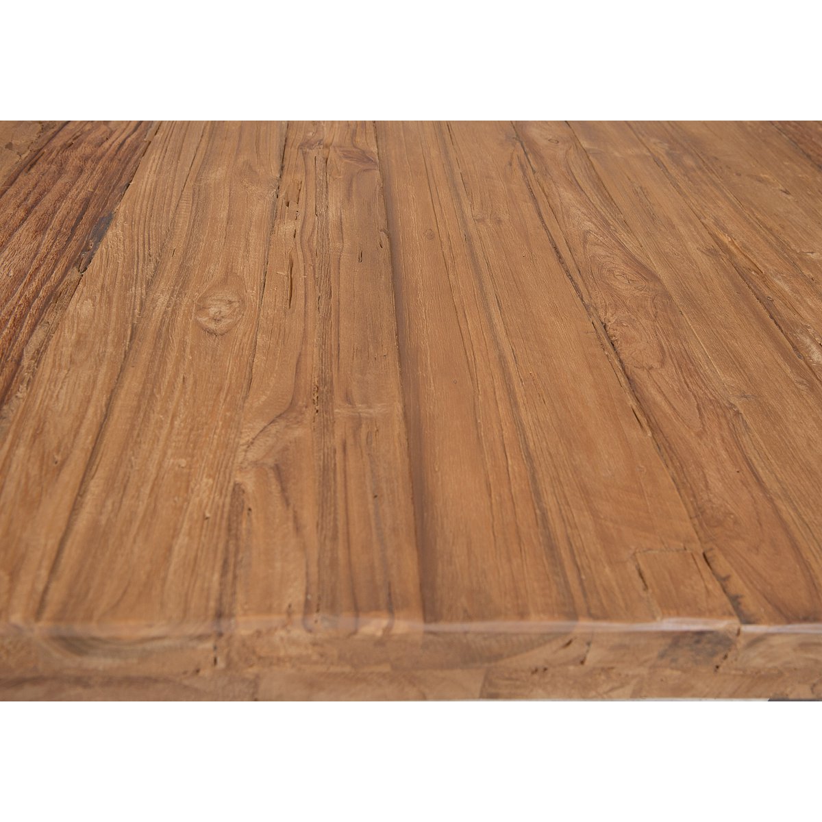 Tisch 220x100 cm, recyceltes Teak natur