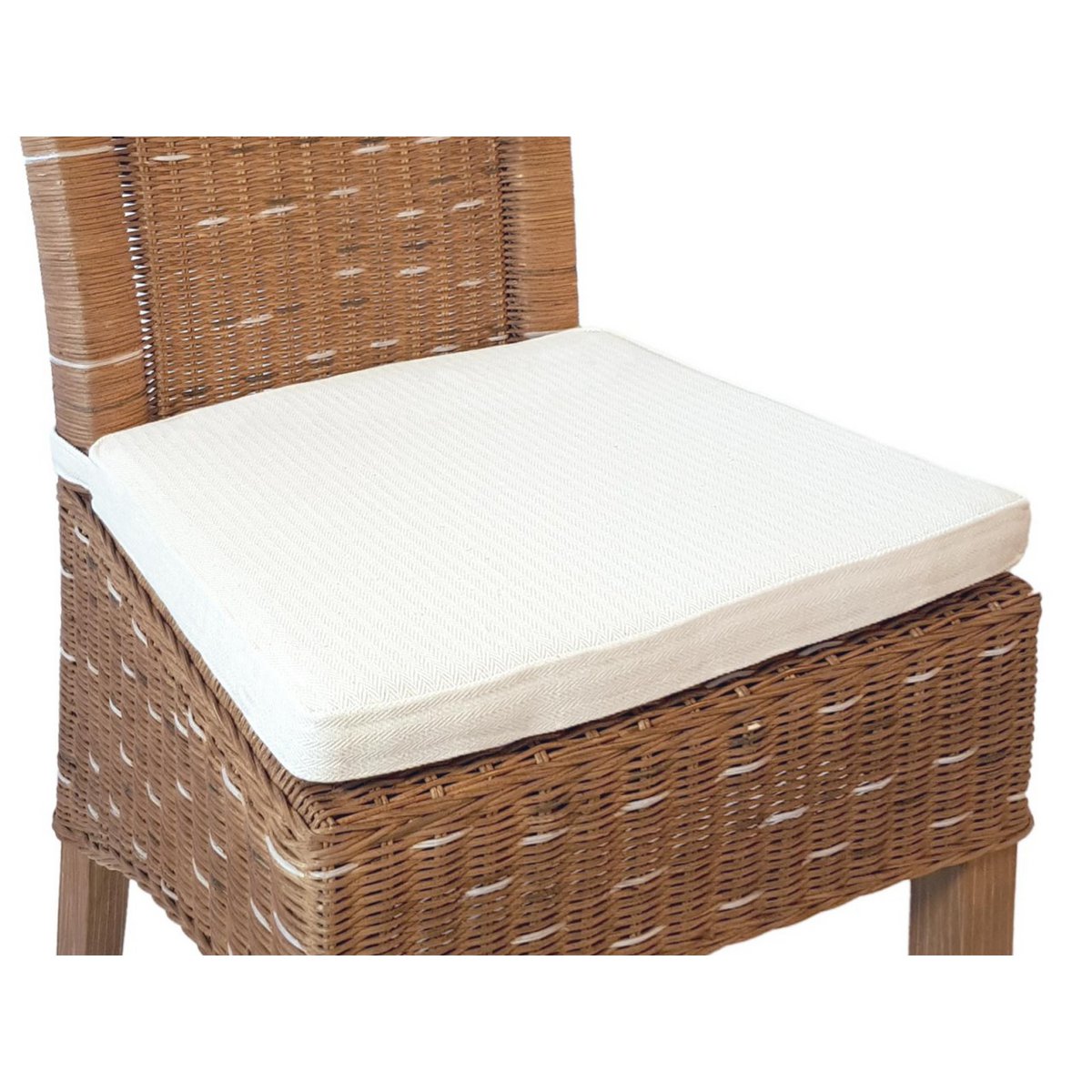 Esszimmer Stühle Set 4 Stück Rattanstühle Esstisch Stühle Perth braun Korbstühle