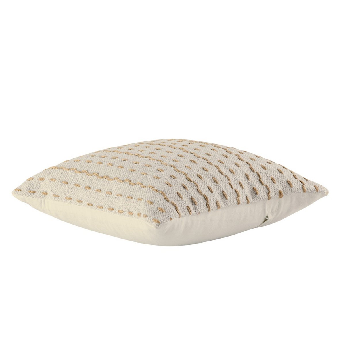 Zierkissen 40x40cm Dekokissen 12-teilig Set 2 x 6 VE Sofakissen Baumwolle u. Jute natur
