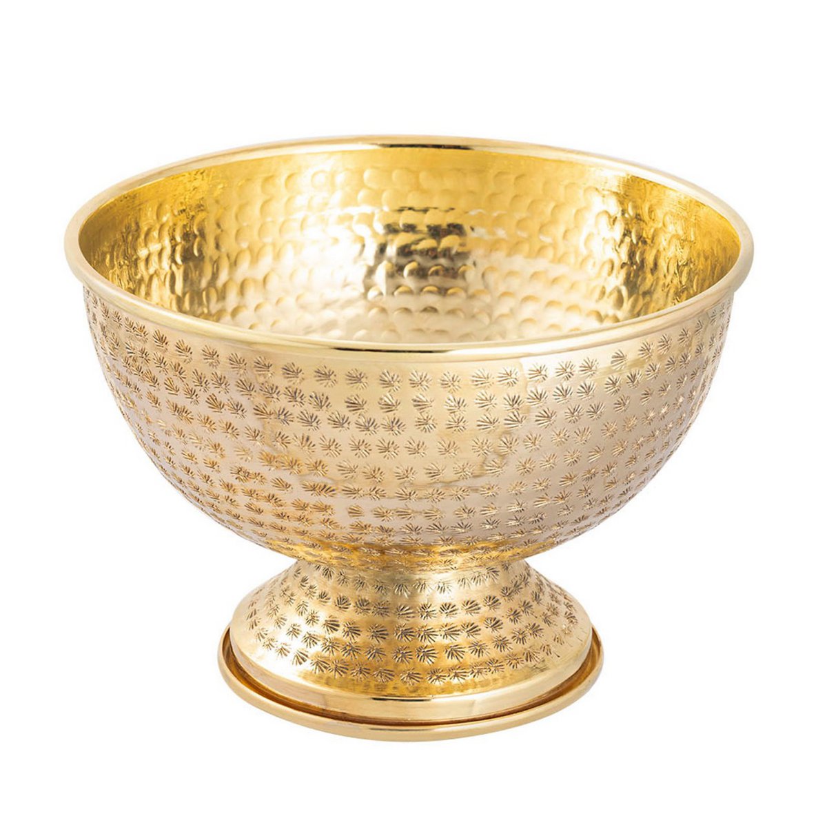 Flaschenkühler Weinkühler 4-teilig Metall ø 29 cm Sektkühler rund silber gold Eiskühler Champagner