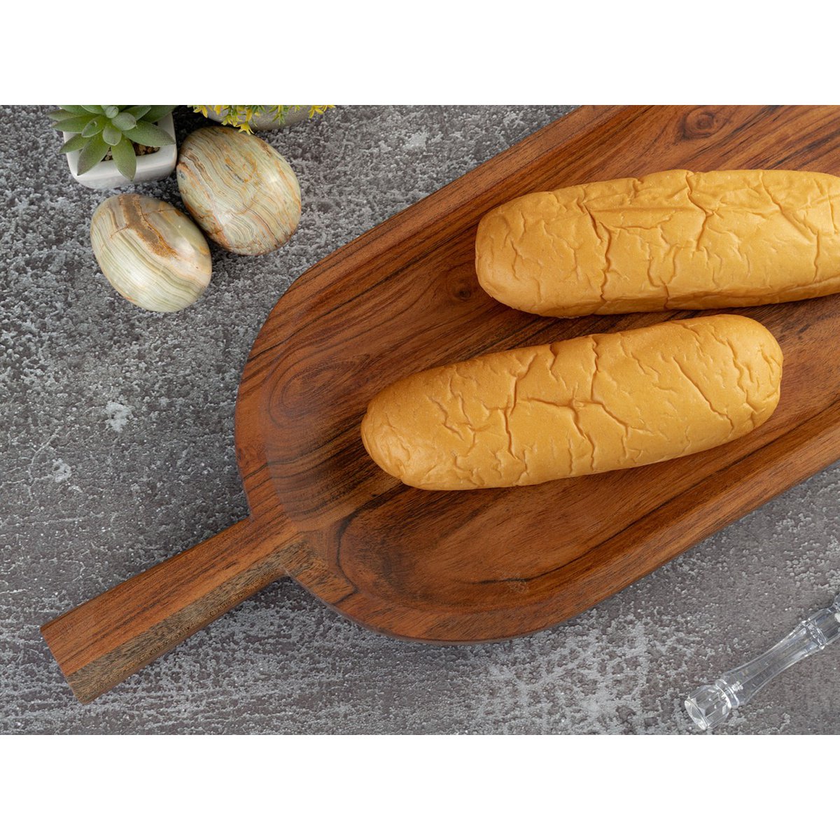 Holzschaufel Deko Schaufel Holz 45x20cm Schale Akazie massiv