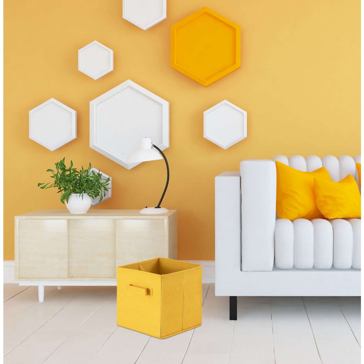 Aufbewahrungsboxen faltbar Faltbox 26x26x26 cm 6er Pack Aufbewahrungskiste quadratisch