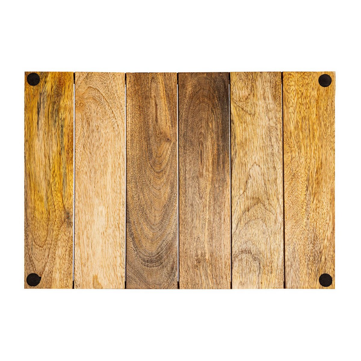 Serviertablett Holztablett Set 2 Stück 46x31cm Tablett Holz Serviertablett Deko Tablett Mangoholz