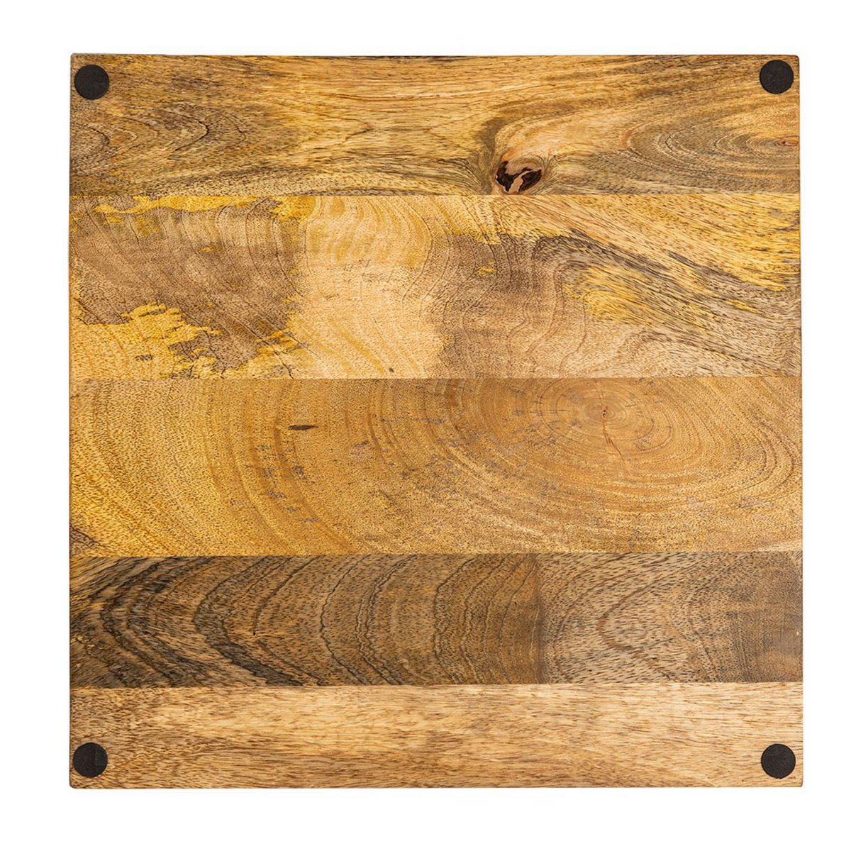 Serviertablett Holztablett 40x40cm Tablett Holz Serviertablett Deko Tablett quadratisch aus Mangohol