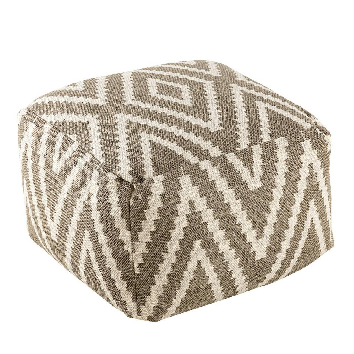 Sitzwürfel Fußhocker Sitzhocker 50x35x50cm Pouf Kelim Bodenkissen Peru schwarz taupe gelb türkis