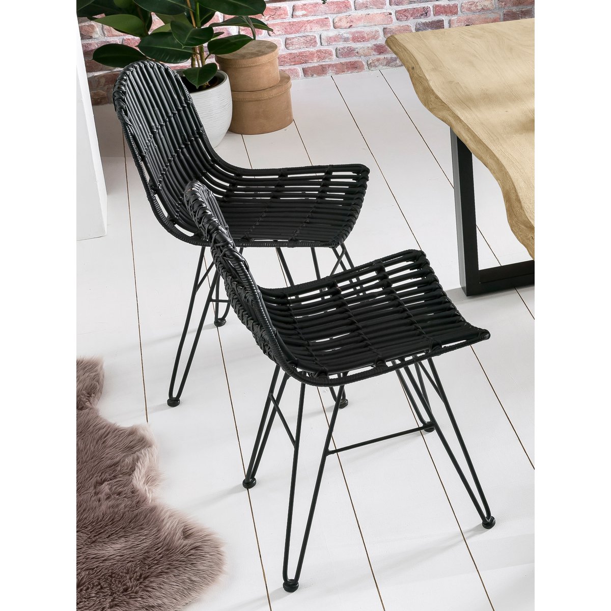Stuhl Rattan
