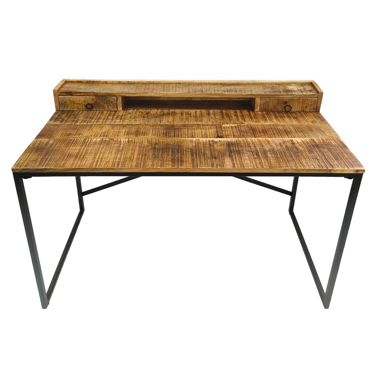 Schreibtisch Computertisch 120x88x55cm Liverpool Metall-Gestell schwarz