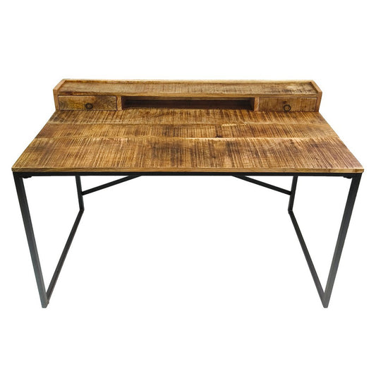 Schreibtisch Computertisch 120x88x55cm Liverpool Metall-Gestell schwarz