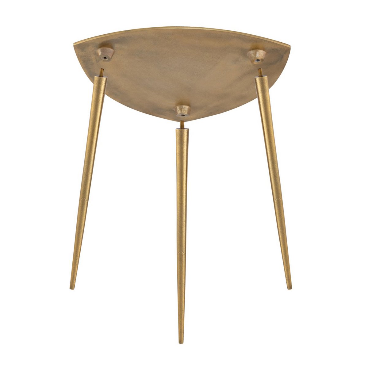Beistelltisch Metall Dekotisch Alster 40x45x40 cm dreieckig klass. Design Aluminium silber o. gold