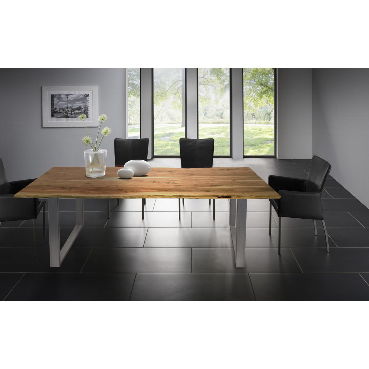 Tisch 180x100 cm, Akazie natur, 56 mm