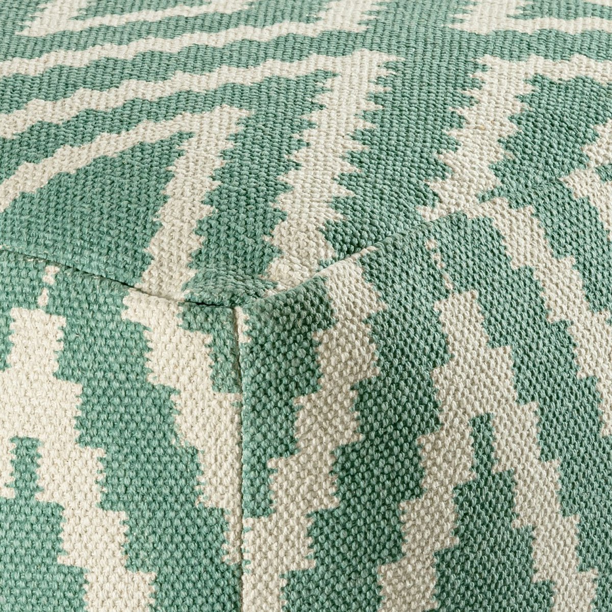 Sitzwürfel Fußhocker Sitzhocker 50x35x50cm Pouf Kelim Bodenkissen Peru schwarz taupe gelb türkis