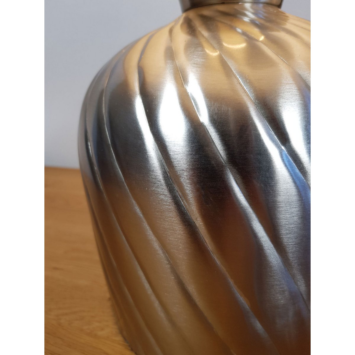 Tischlampe Nachttischlampe ø 30 x H 52 cm Tischleuchte Dekolampe Metall Sockel gold silber