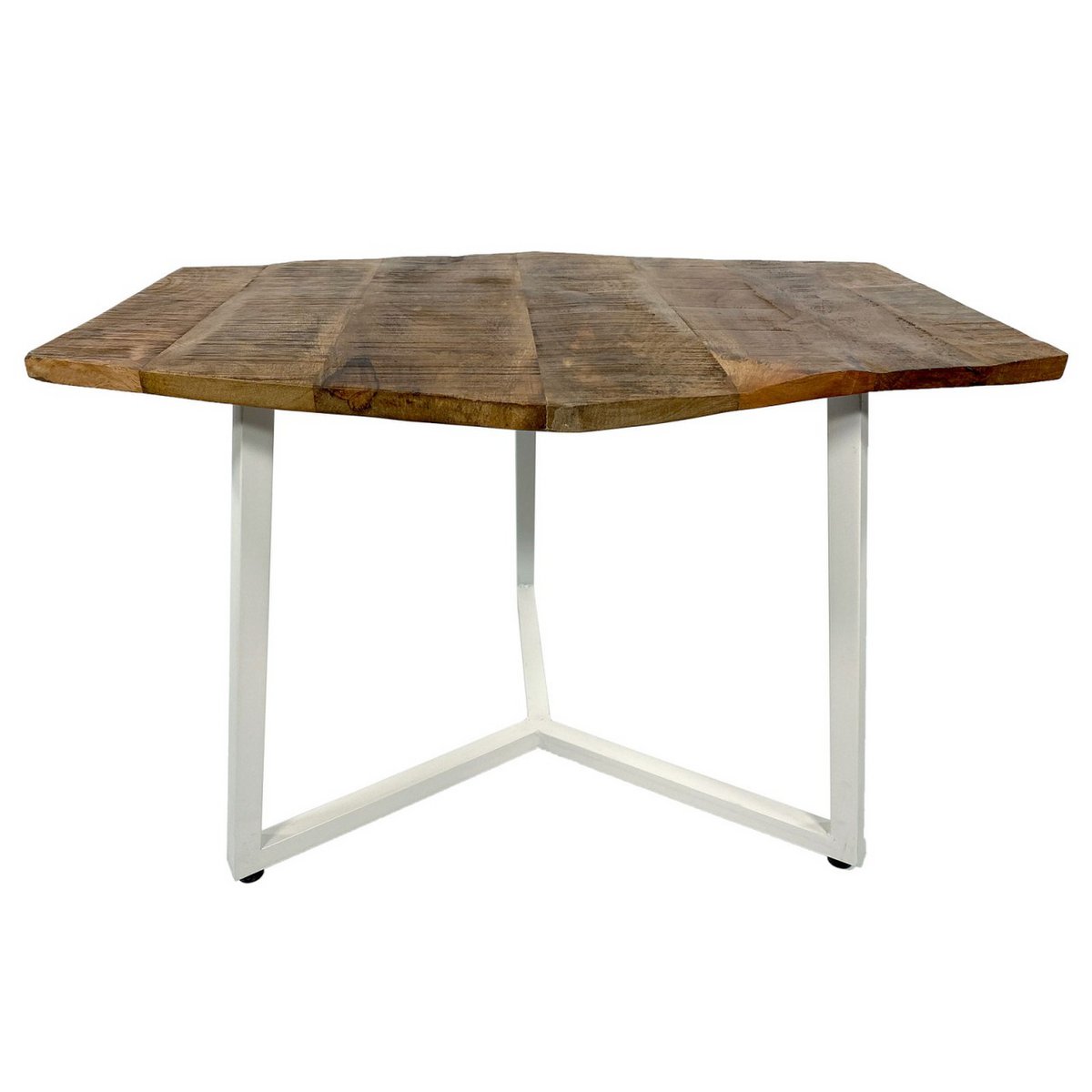 Couchtisch 74 x 56 cm nachhaltig Wohnzimmer Tisch Beistelltisch Lyon Metall-Gestell