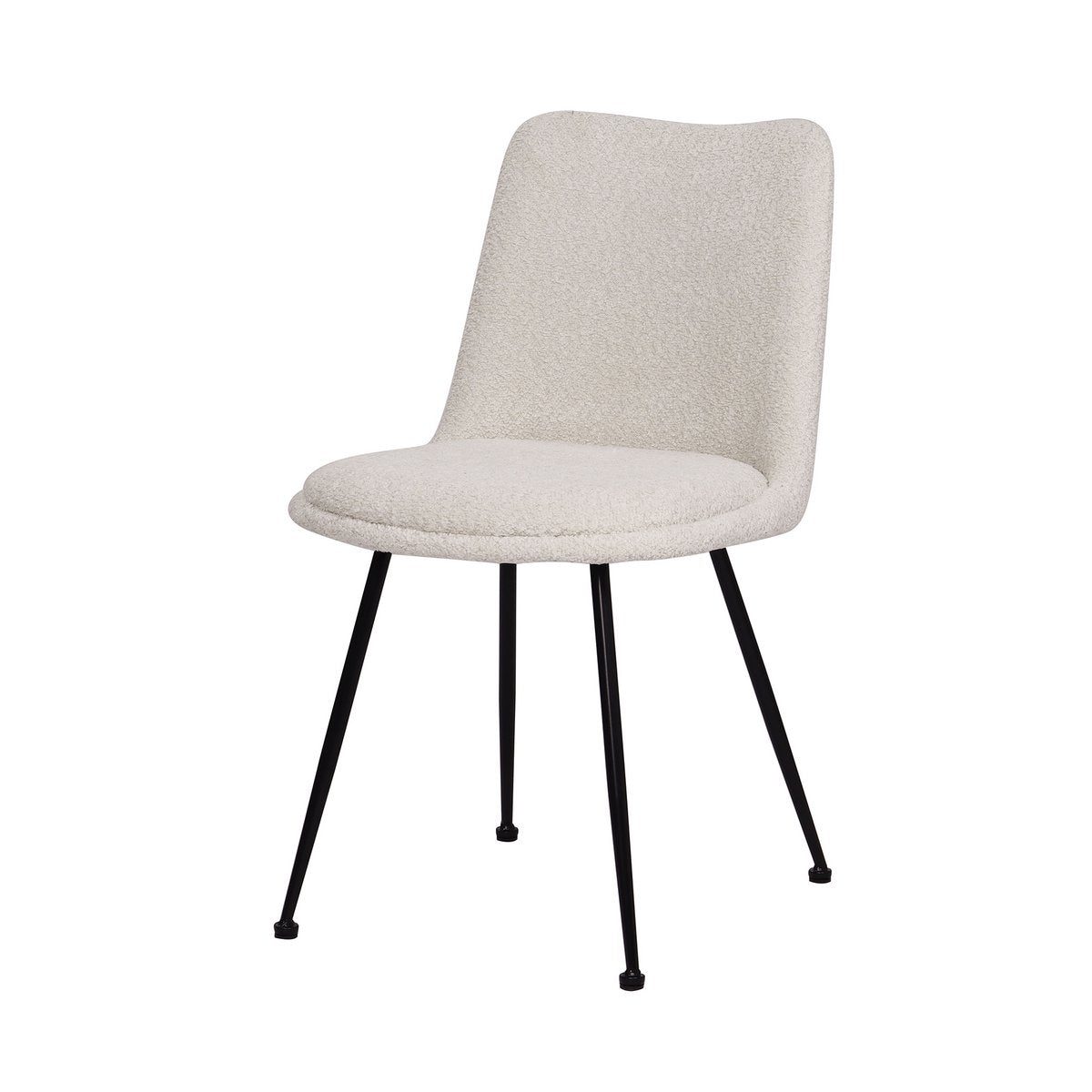 Stuhl 2er Set mit Bouclé-Bezug