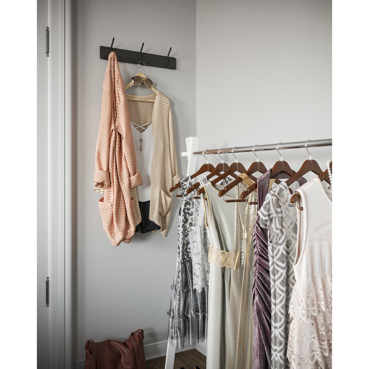 Gorillz Mystique Three - Industrial - Wandgarderobe - Wandgarderobe - Schwarz
