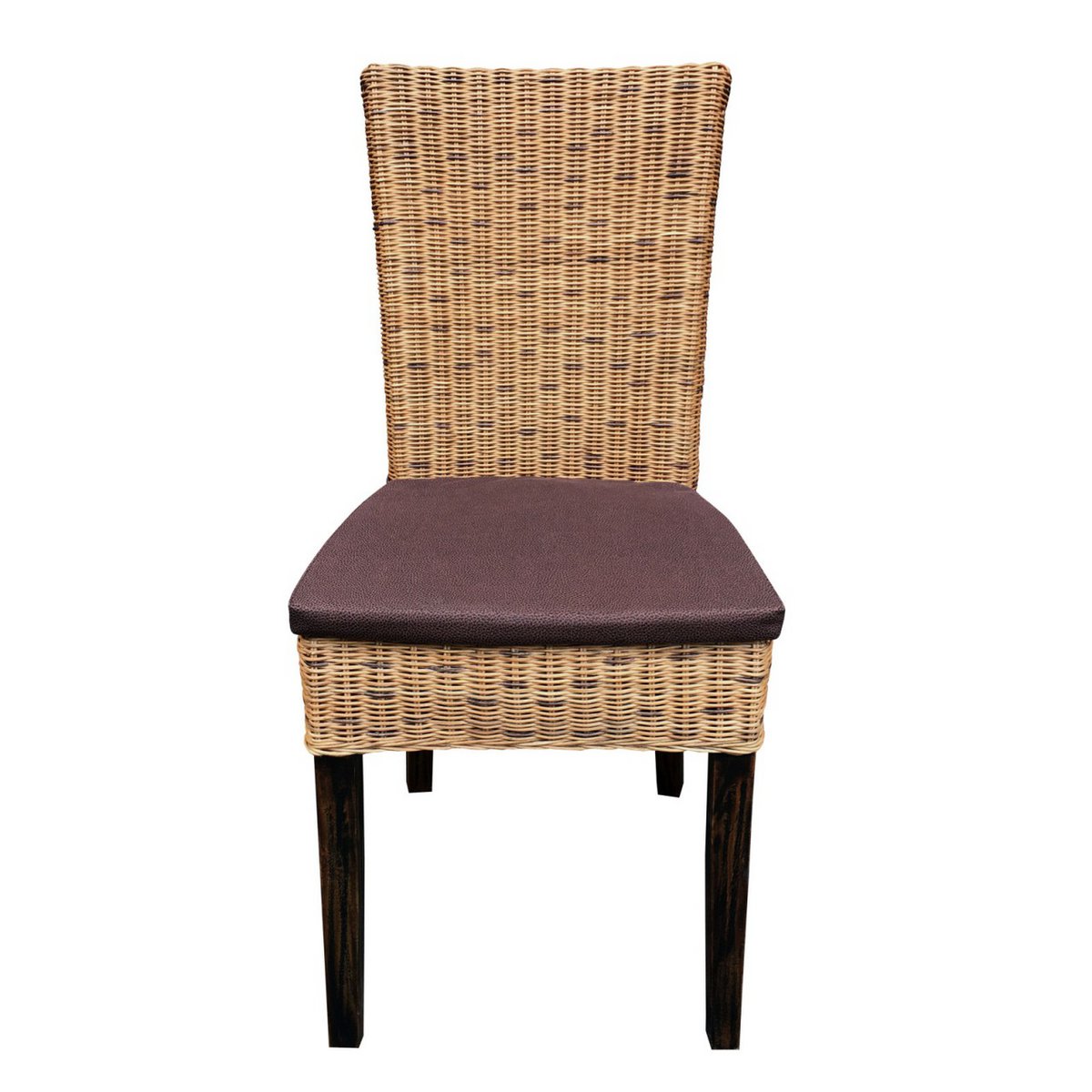 Esszimmer Stuhl Rattanstuhl Wintergarten Korbstuhl nachhaltig Cardine cabana braun