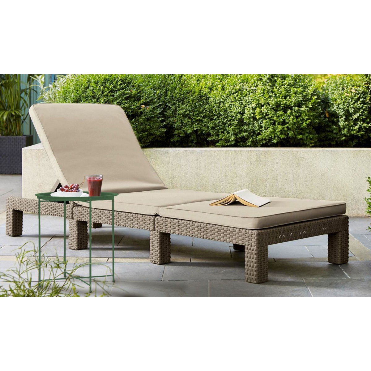 Beistelltisch Ø 47 H 51 2. Wahl Gartentisch Balkon Tisch Terassentisch rund Alberta Metall klein ver