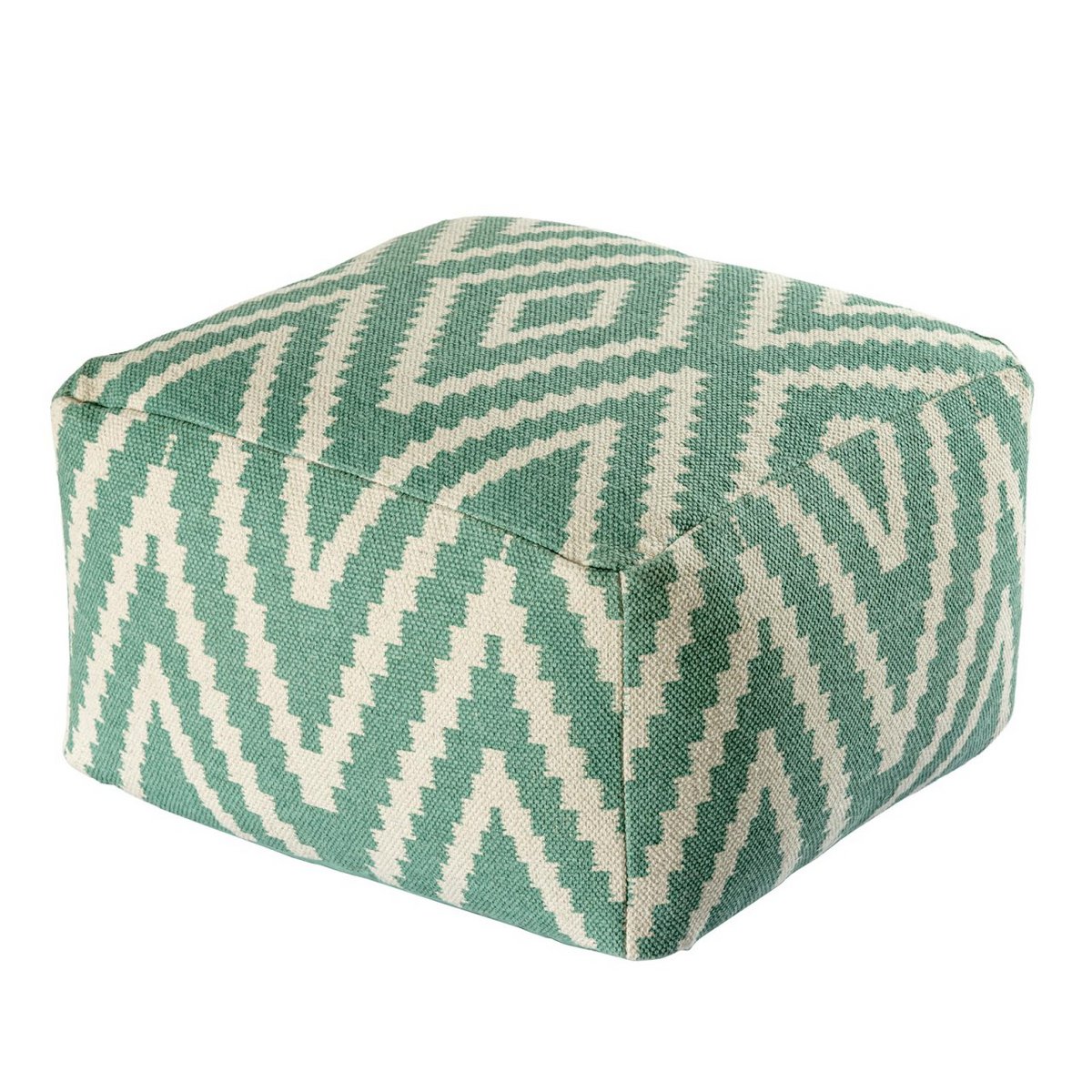 Sitzwürfel Fußhocker Sitzhocker 50x35x50cm Pouf Kelim Bodenkissen Peru schwarz taupe gelb türkis