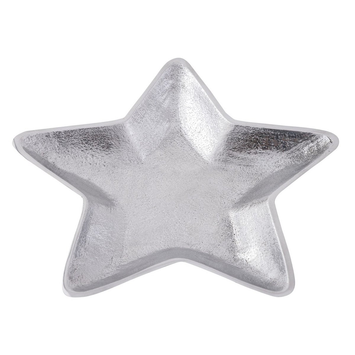 Dekoschalen Stern 2er Set Starlight gold o. silber Weihnachtsdeko Aluminium
