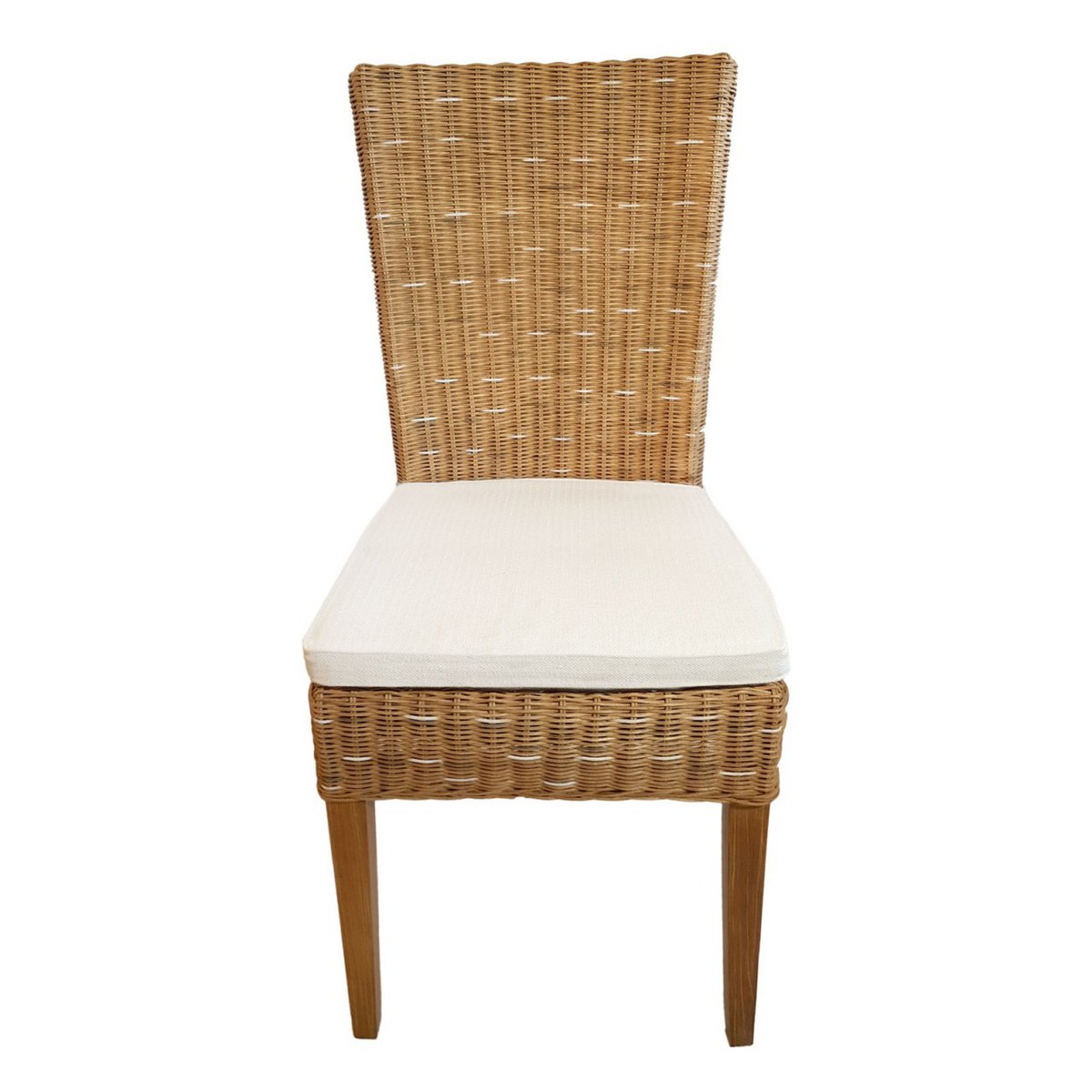 Esszimmer Stuhl Rattanstuhl Wintergarten Stuhl Korbstuhl nachhaltig Cardine cappuccino natur