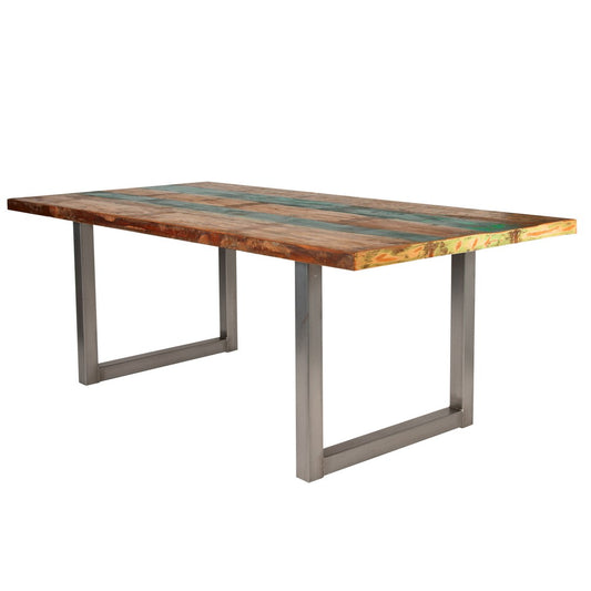 Tisch 240x100 cm, buntes Altholz