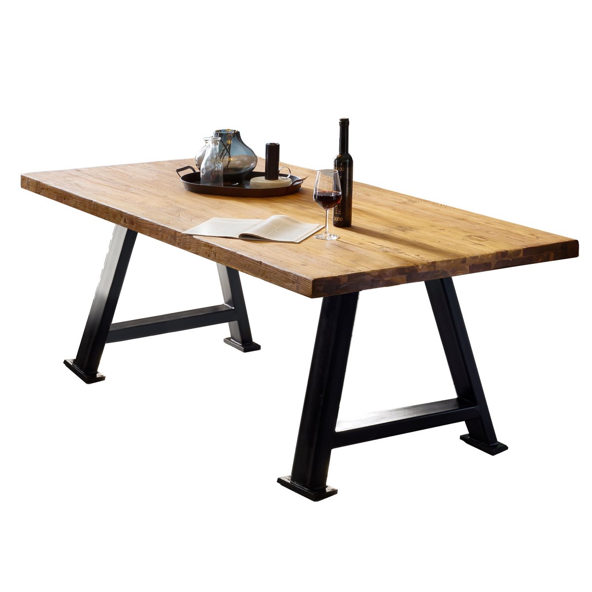 Tisch 240x100 cm, recyceltes Teak