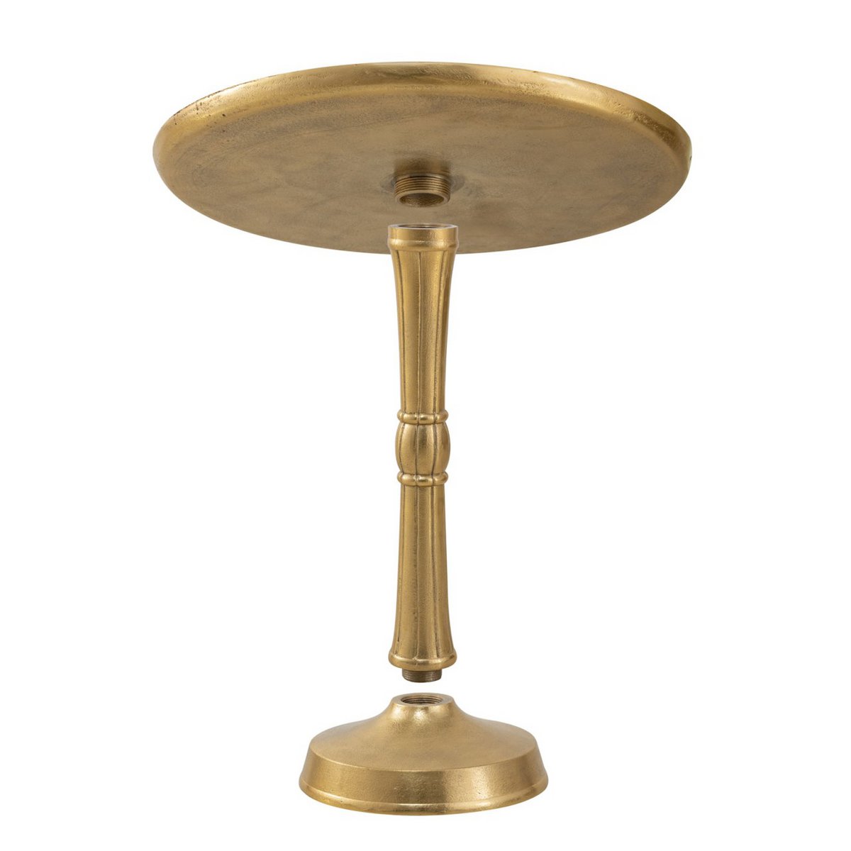Beistelltisch Metall rund ø 44x53 cm Dekotisch Adlon silber oder gold mit Design Mittelfuß Aluminium