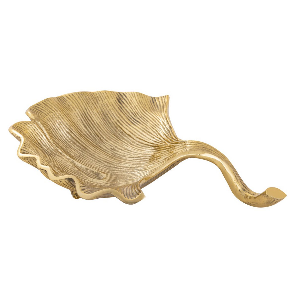 Dekoschale Schale Aluminium Ginkgo groß gold o. silber Blattschale