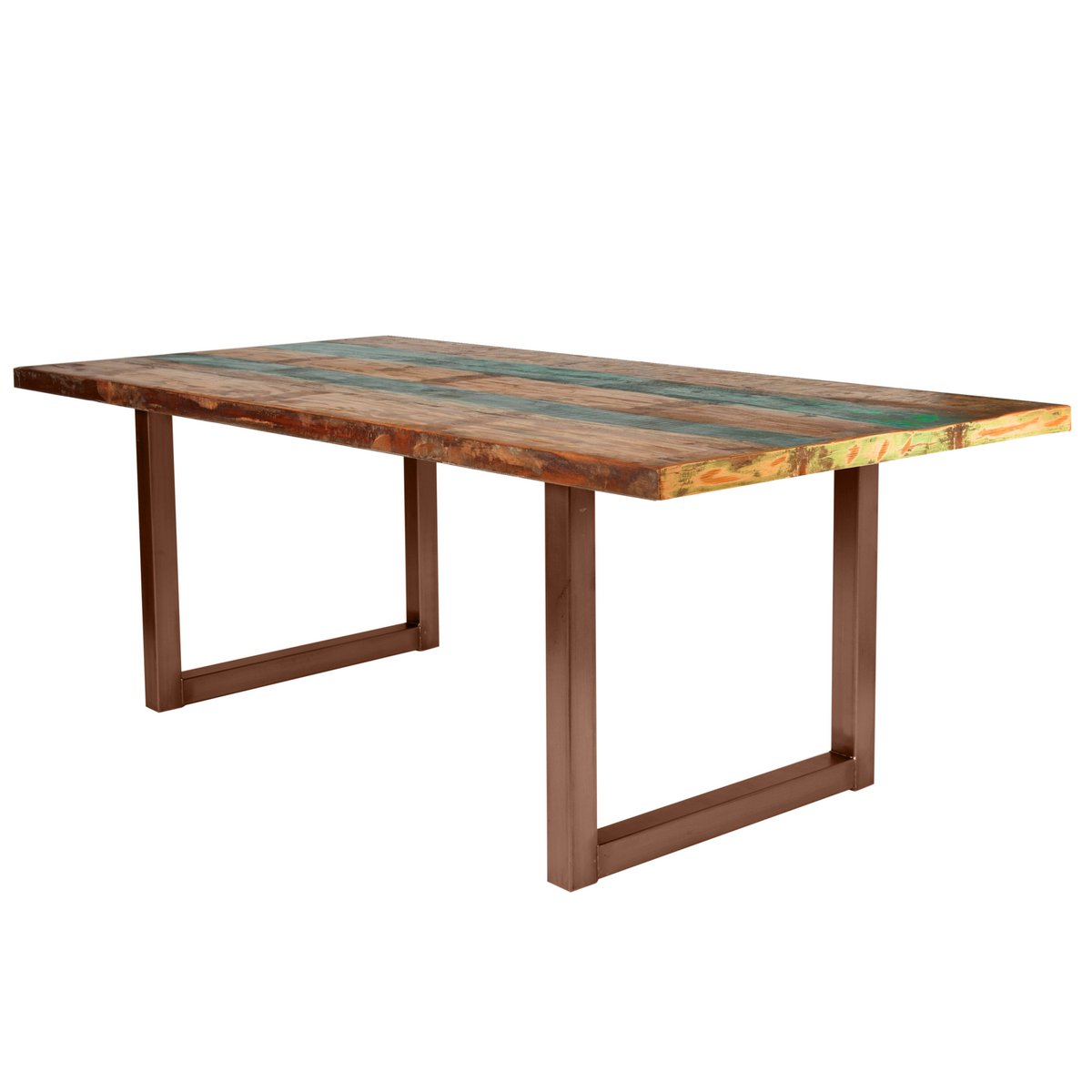 Tisch 220x100 cm, buntes Altholz
