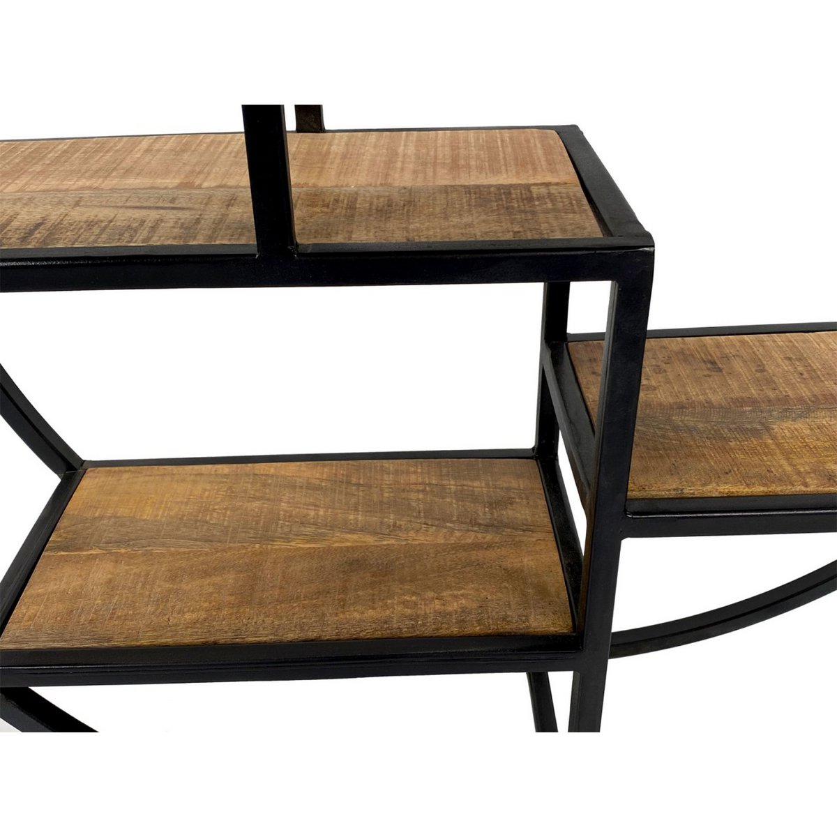 Wandregal Hängeregal Bücher Regal Bücherbord 80 x 80 x 20 cm Bolton Metall-Gestell schwarz matt