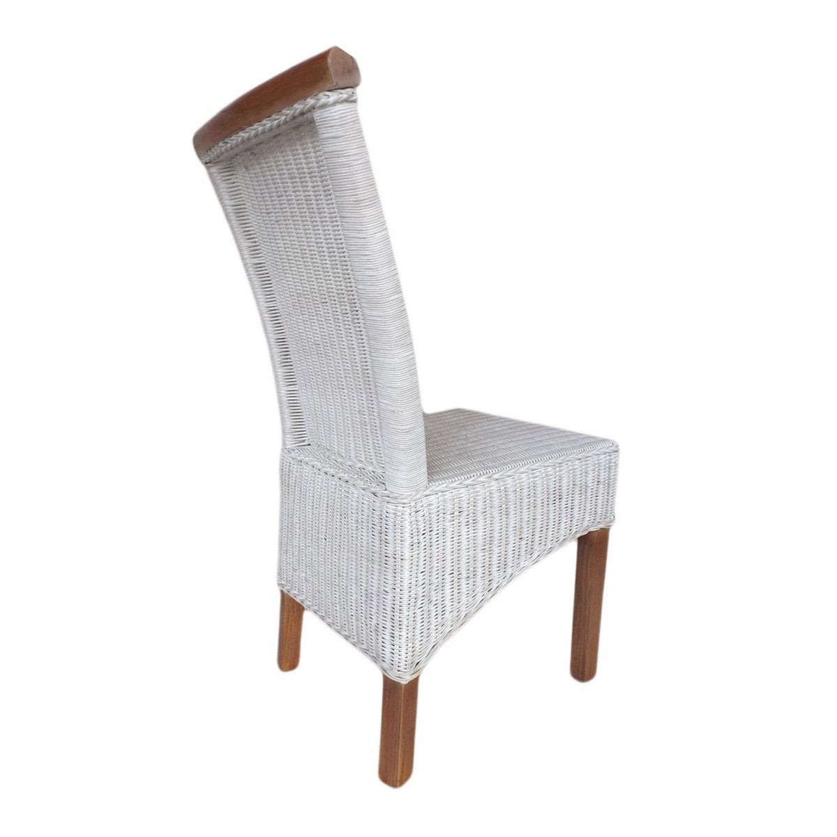 Esszimmer-Stühle Set Rattanstühle Perth 6 Stück Esstisch Stühle weiß Korbstühle nachhaltig