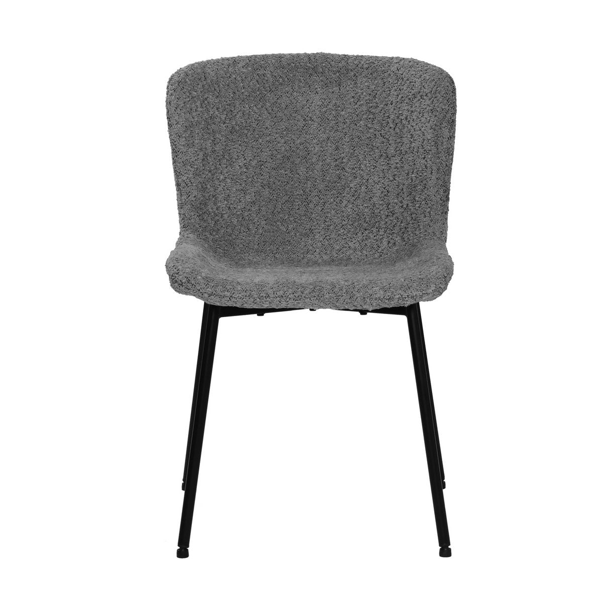 Stuhl 2er Set mit Bouclé-Bezug