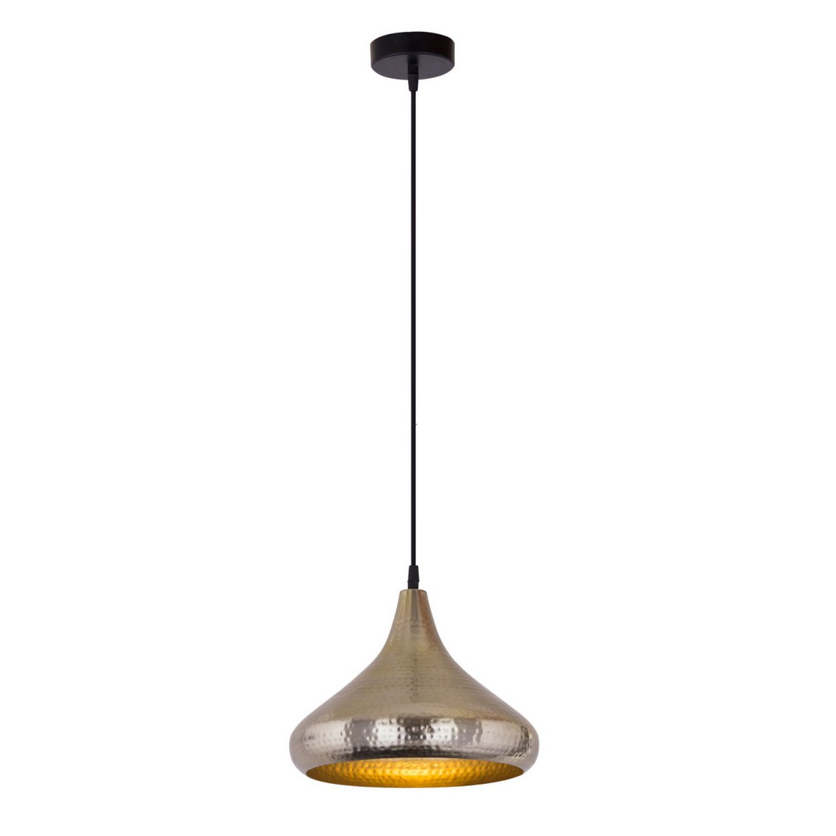 Hängelampe Pendelleuchte Metall Hängeleuchte Esstisch-Deckenlampe Tropfenform gold/silber Vintage