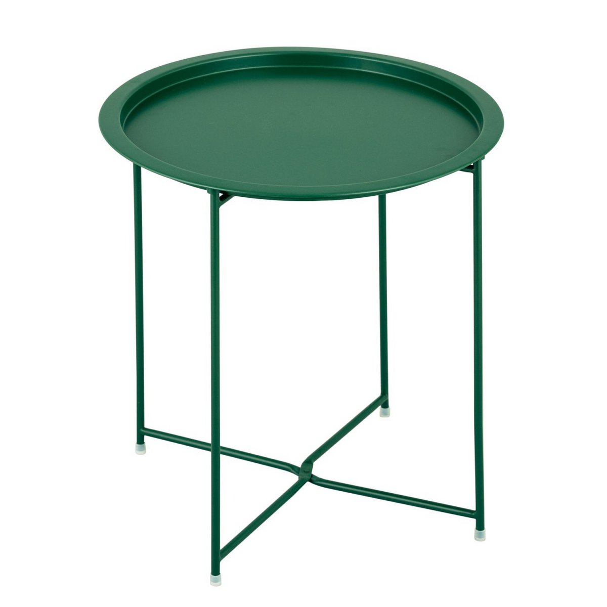 Beistelltisch Ø 47 H 51 2. Wahl Gartentisch Balkon Tisch Terassentisch rund Alberta Metall klein ver