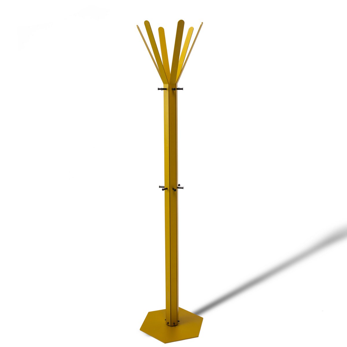 Gorillz Molto - Industrial - Standgarderobe - 14 Kleiderhaken - Gelb