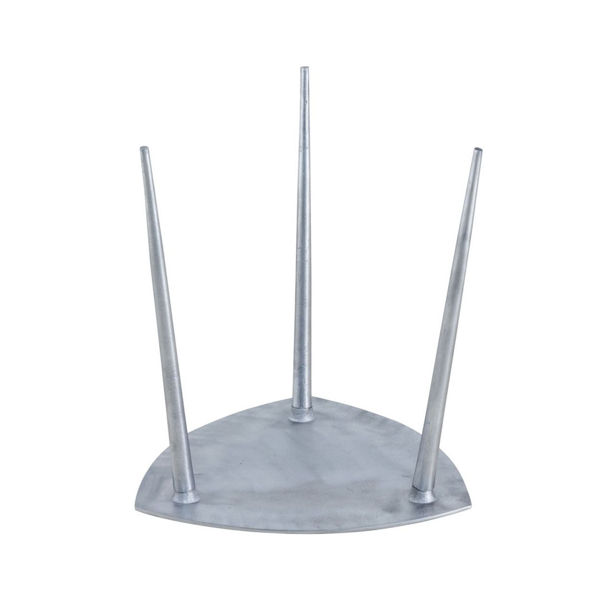 Beistelltisch Metall Dekotisch Alster 40x45x40 cm dreieckig klass. Design Aluminium silber o. gold