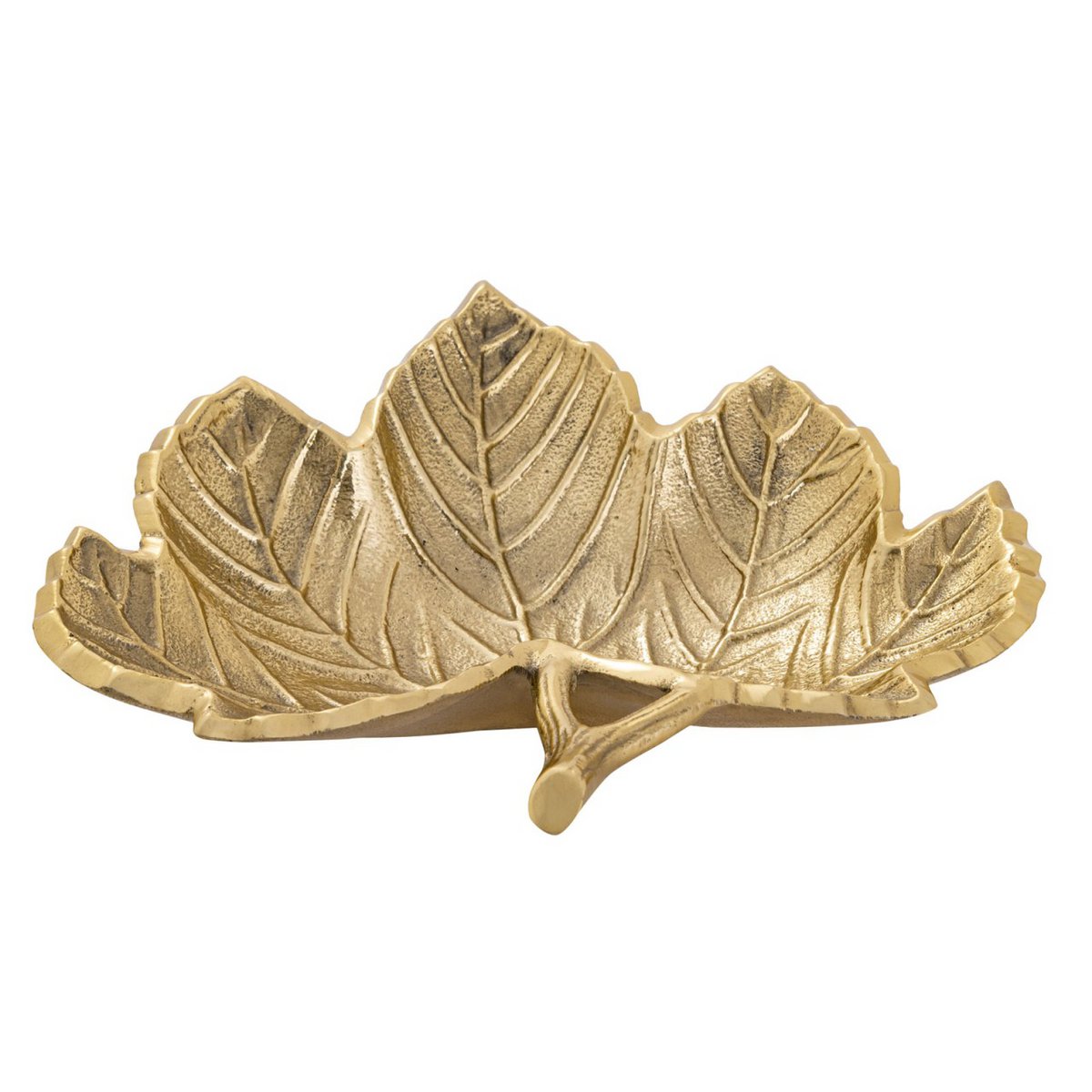 Dekoschale Schale Aluminium Leaf gold o. silber Blattschale