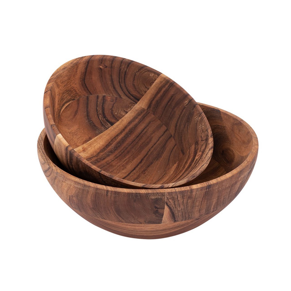 Holzschale Deko Schale Masterbox 8-teilig 20 o. 25cm lebensmittelecht Akazie massiv