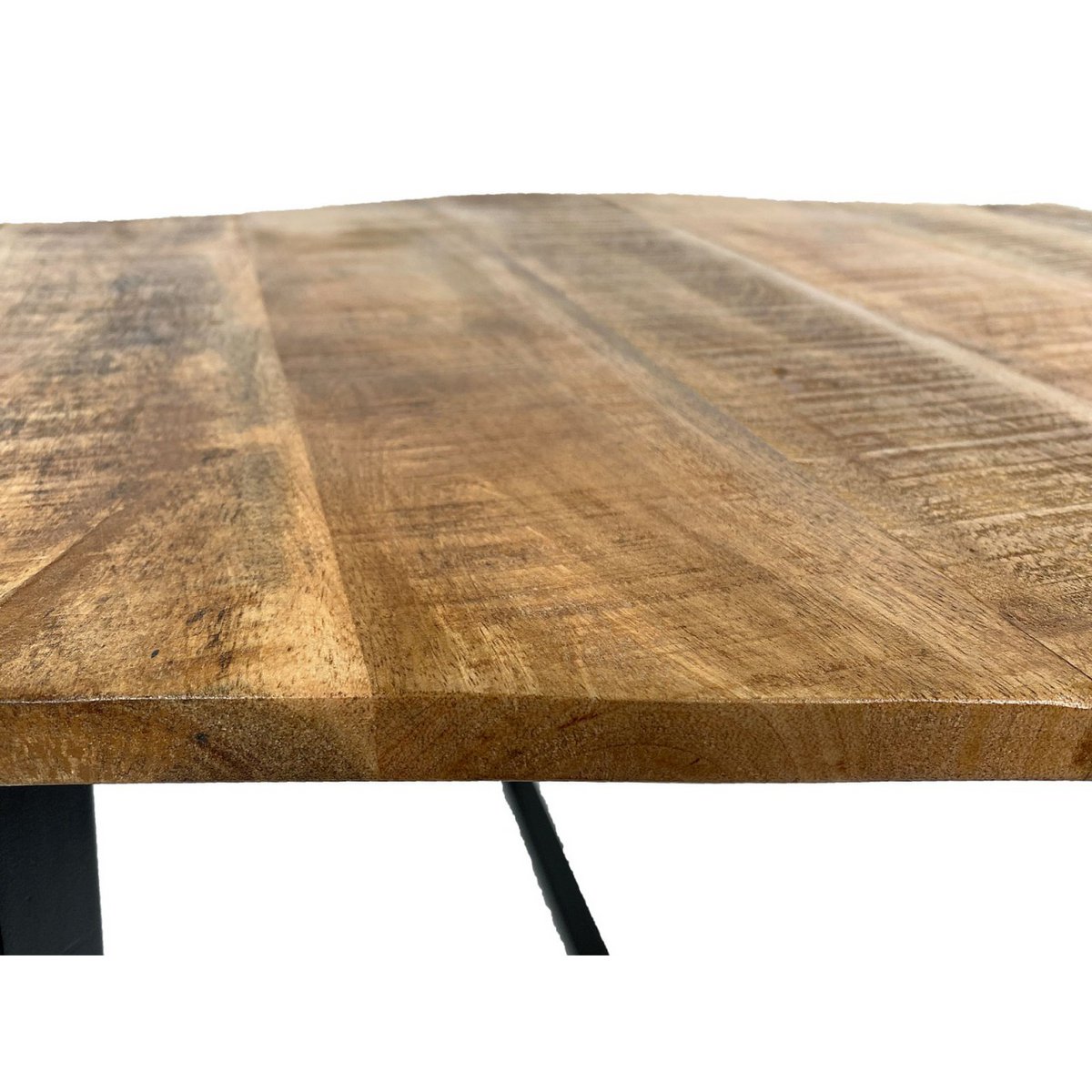 Couchtisch 74 x 56 cm nachhaltig Wohnzimmer Tisch Beistelltisch Lyon Metall-Gestell
