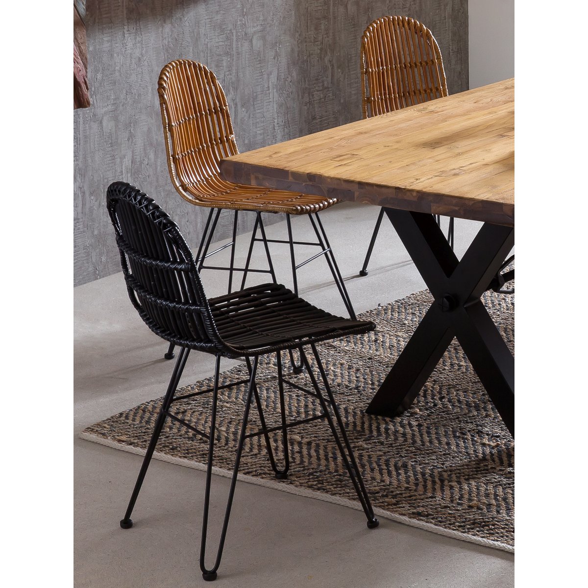 Stuhl Rattan