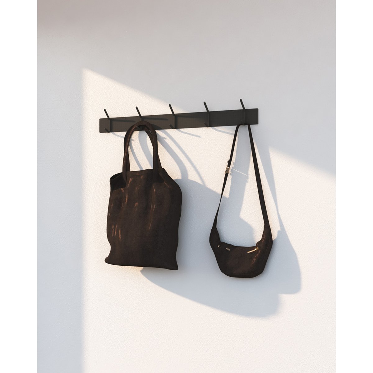 Gorillz Mystiek Five - Industrial - Wandgarderobe - Wandgarderobe - Schwarz