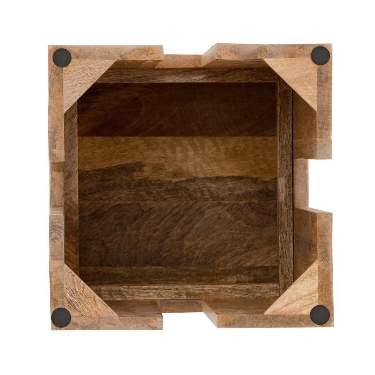 Hocker quadratisch 28 x 45 x 28 cm Blumenhocker Blumensäule Sitzhocker Beistelltisch Mangoholz